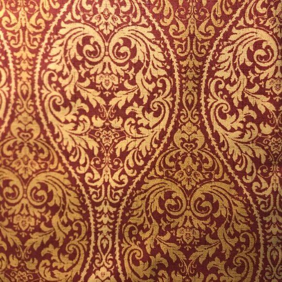 🛒 $17 Home Decorative Fabric Upholstery Material Textiles Waverly Burgundy #708 - Picture 1 of 3